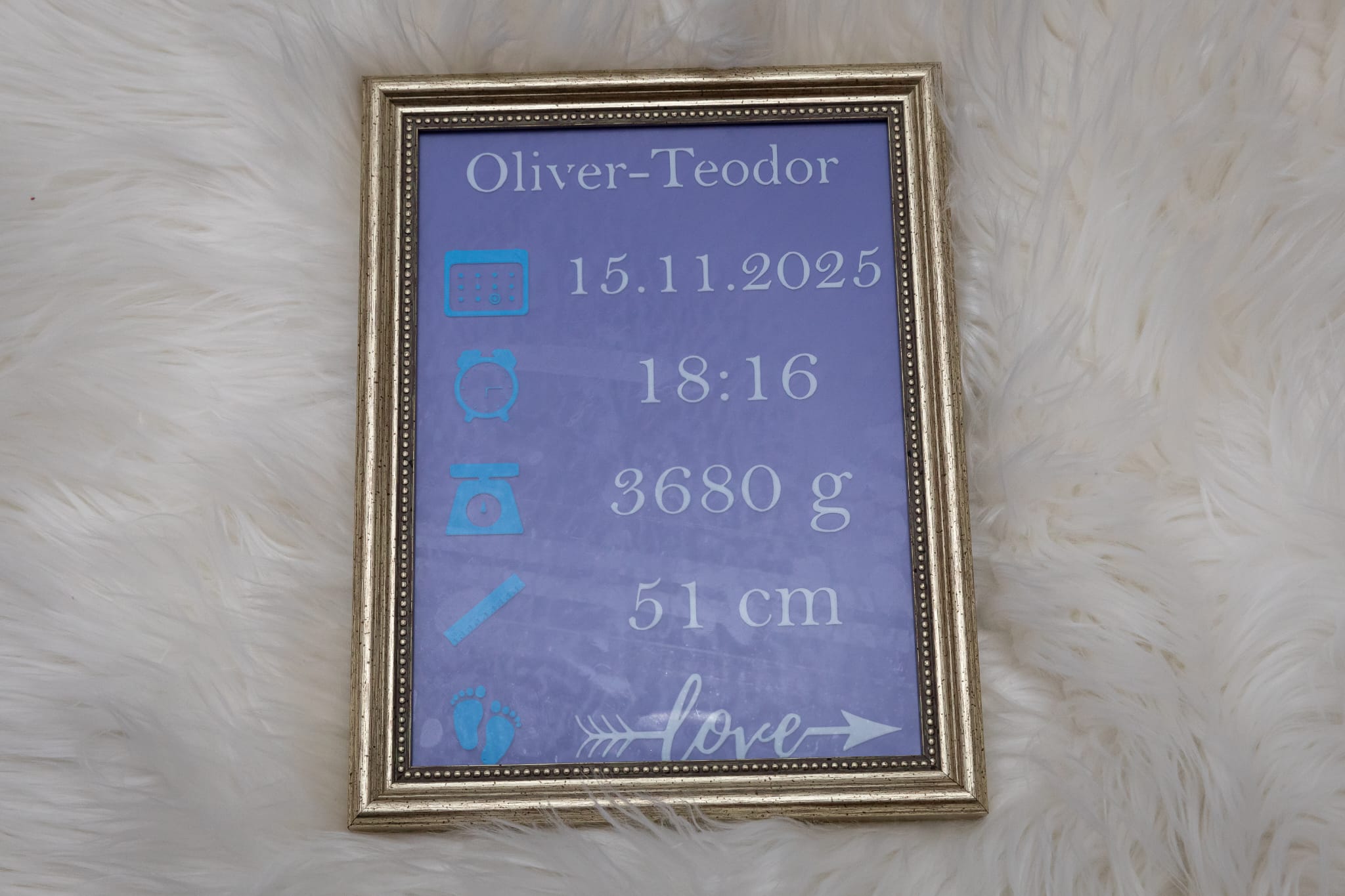 Baby Birth Announcement Frame - Image 2