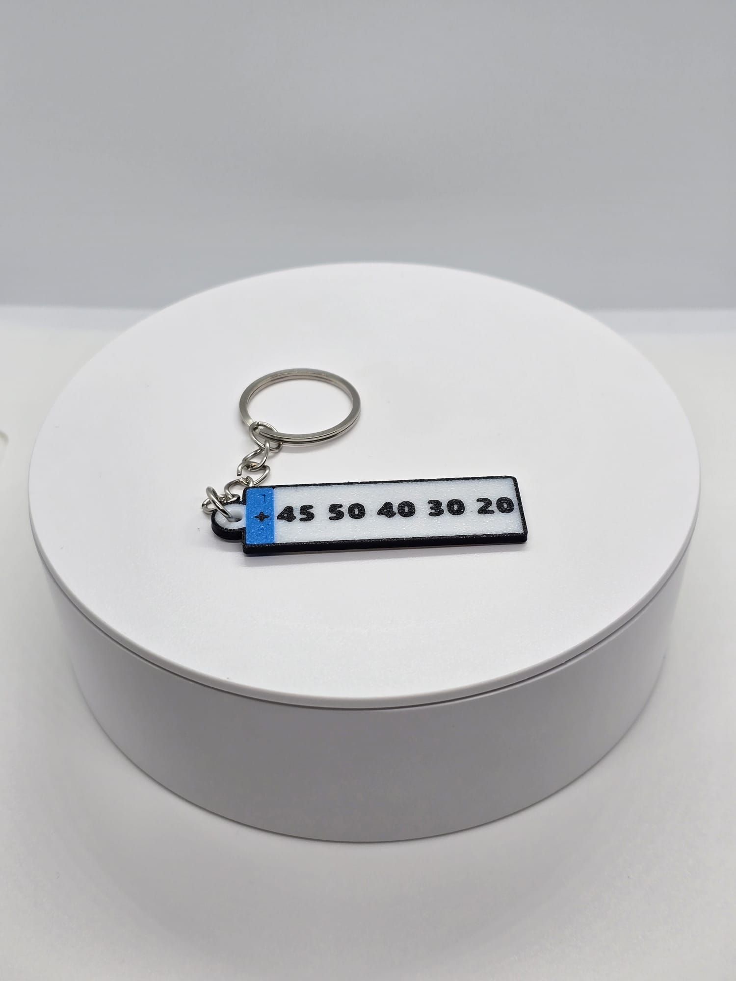 Custom License Plate Keychain – Personalized Mini Euro Plate Keyring - Image 5