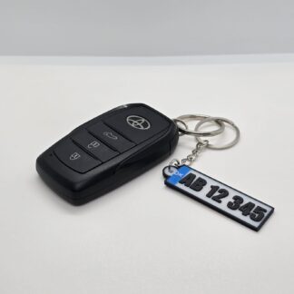 Custom License Plate Keychain – Personalized Mini Euro Plate Keyring